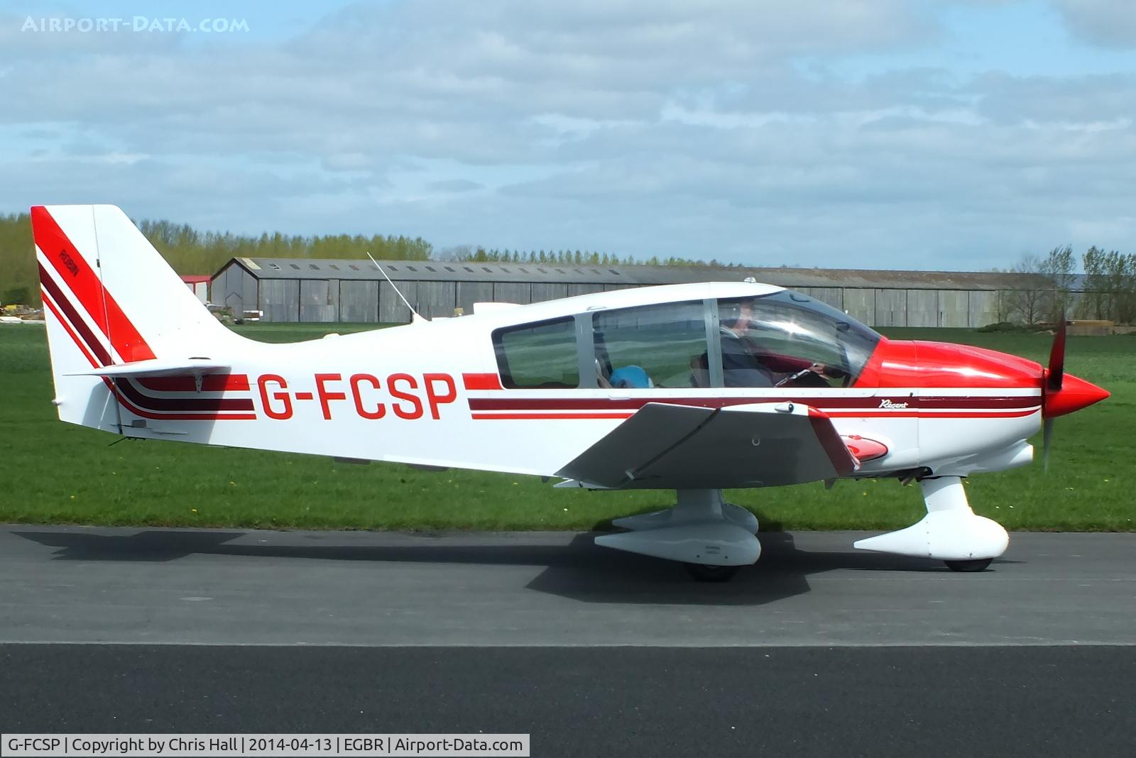 G-FCSP, 1990 Robin DR-400-180 Regent Regent C/N 2022, at Breighton's 'Early Bird' Fly-in 13/04/14