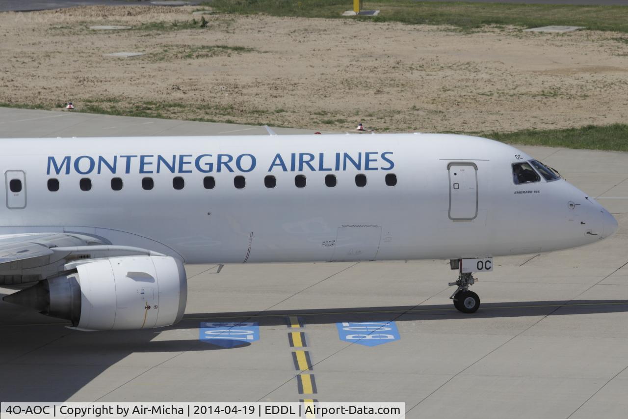 4O-AOC, 2010 Embraer 195LR (ERJ-190-200LR) C/N 19000358, Montenegro Airlines