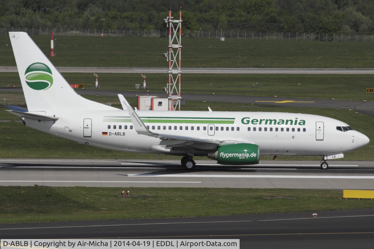 D-ABLB, 2008 Boeing 737-76J C/N 36115, Germania