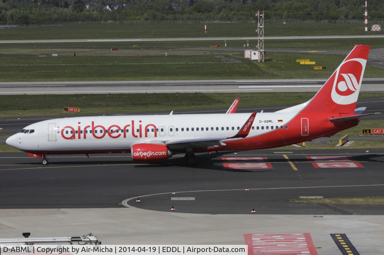 D-ABML, 2012 Boeing 737-86J C/N 37773, Air Berlin