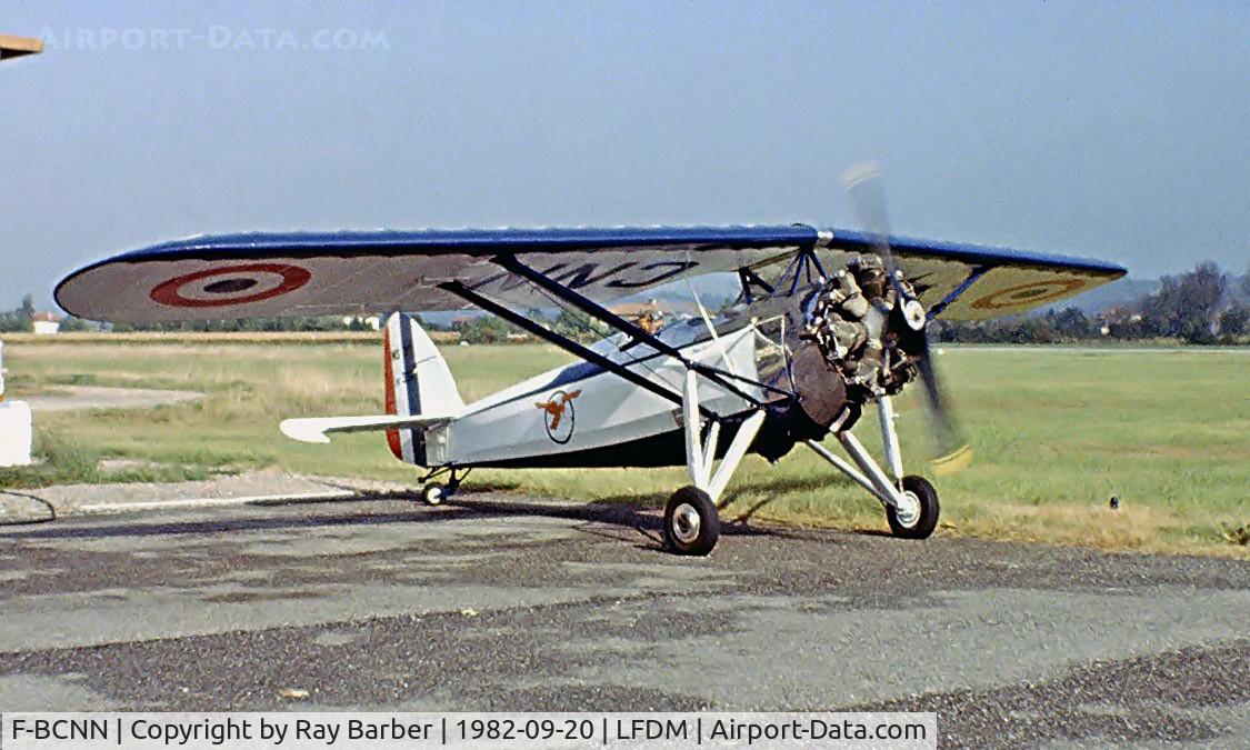 F-BCNN, Morane-Saulnier MS.317 C/N 338, Morane-Saulnier MS.317 [6592/338] Marmande-Virazeil~F 20/09/1982. Taken from a slide.
