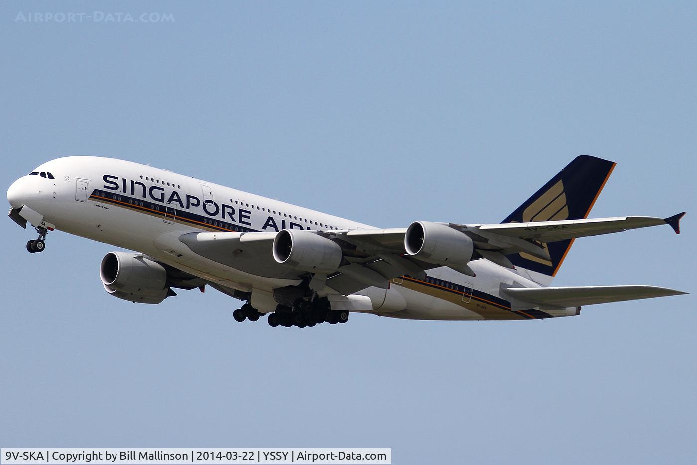 9V-SKA, 2007 Airbus A380-841 C/N 003, back to SIN