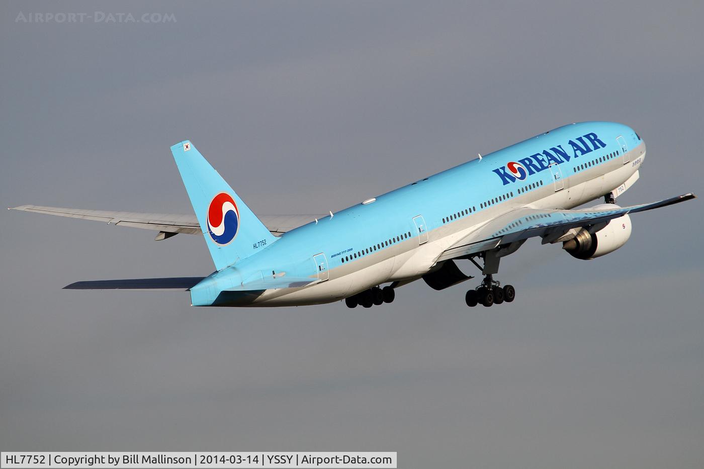 HL7752, 2007 Boeing 777-2B5/ER C/N 34211, back to ICN
