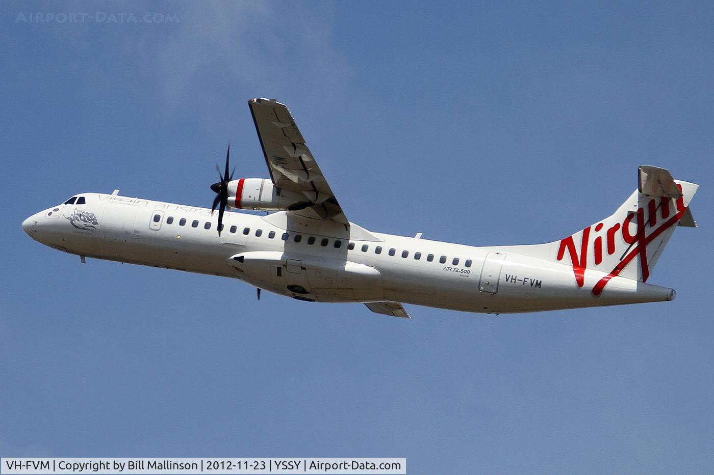 VH-FVM, 2011 ATR 72-212A C/N 979, away from 34L