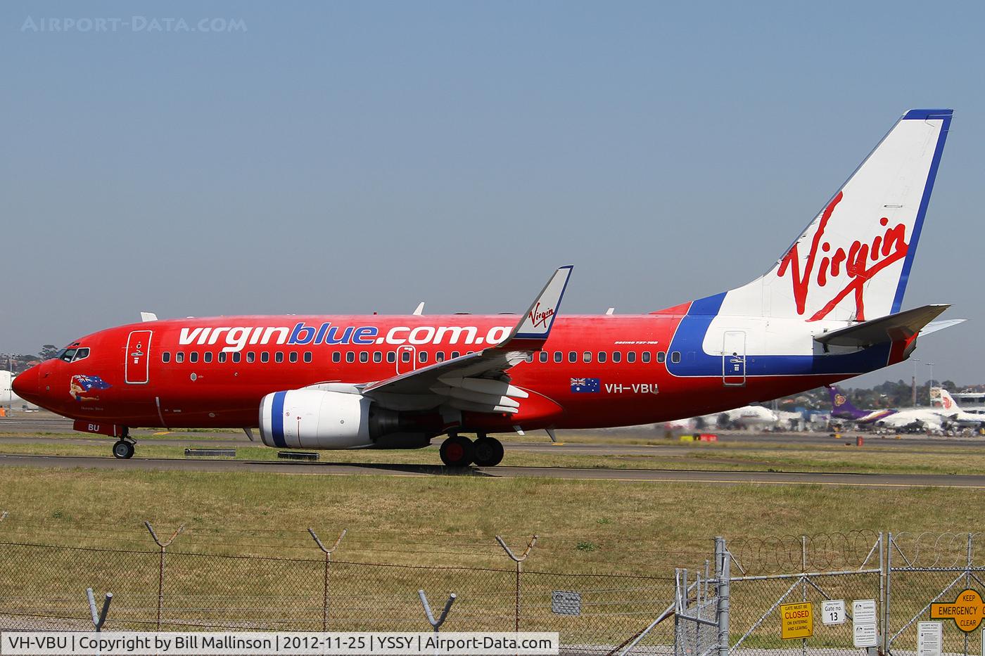 VH-VBU, 2003 Boeing 737-76Q C/N 30288, taxiing to 34R