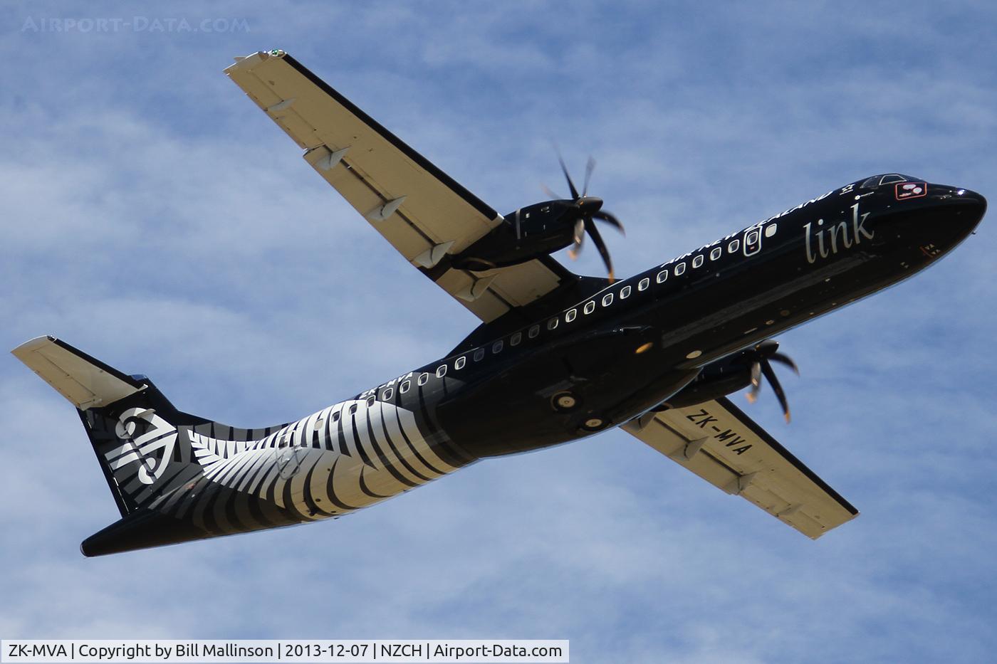 ZK-MVA, 2012 ATR 72-600 (72-212A) C/N 1051, All Blacks c/s