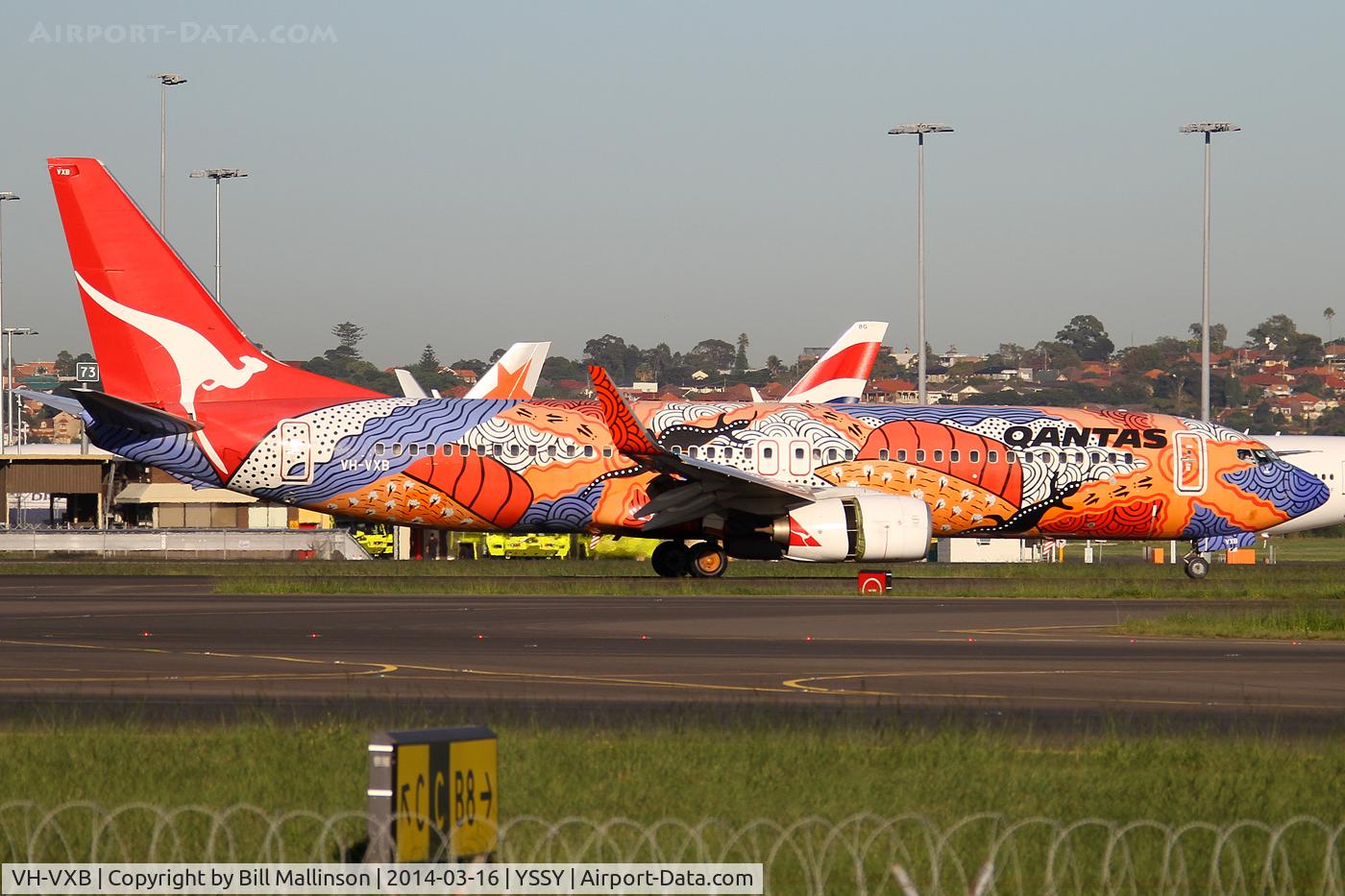 VH-VXB, 2001 Boeing 737-838 C/N 30101, getting rather faded