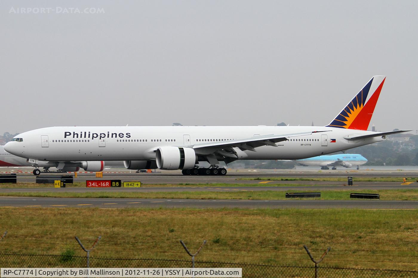 RP-C7774, 2012 Boeing 777-3F6/ER C/N 35556, just down on 16R