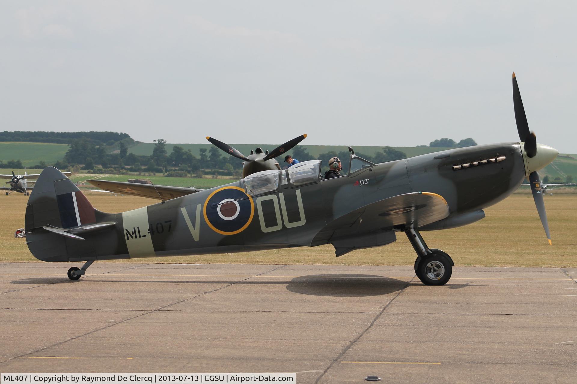 ML407, 1944 Supermarine 509 Spitfire LF.IX (T.IX) C/N CBAF.8463, Duxford Airshow