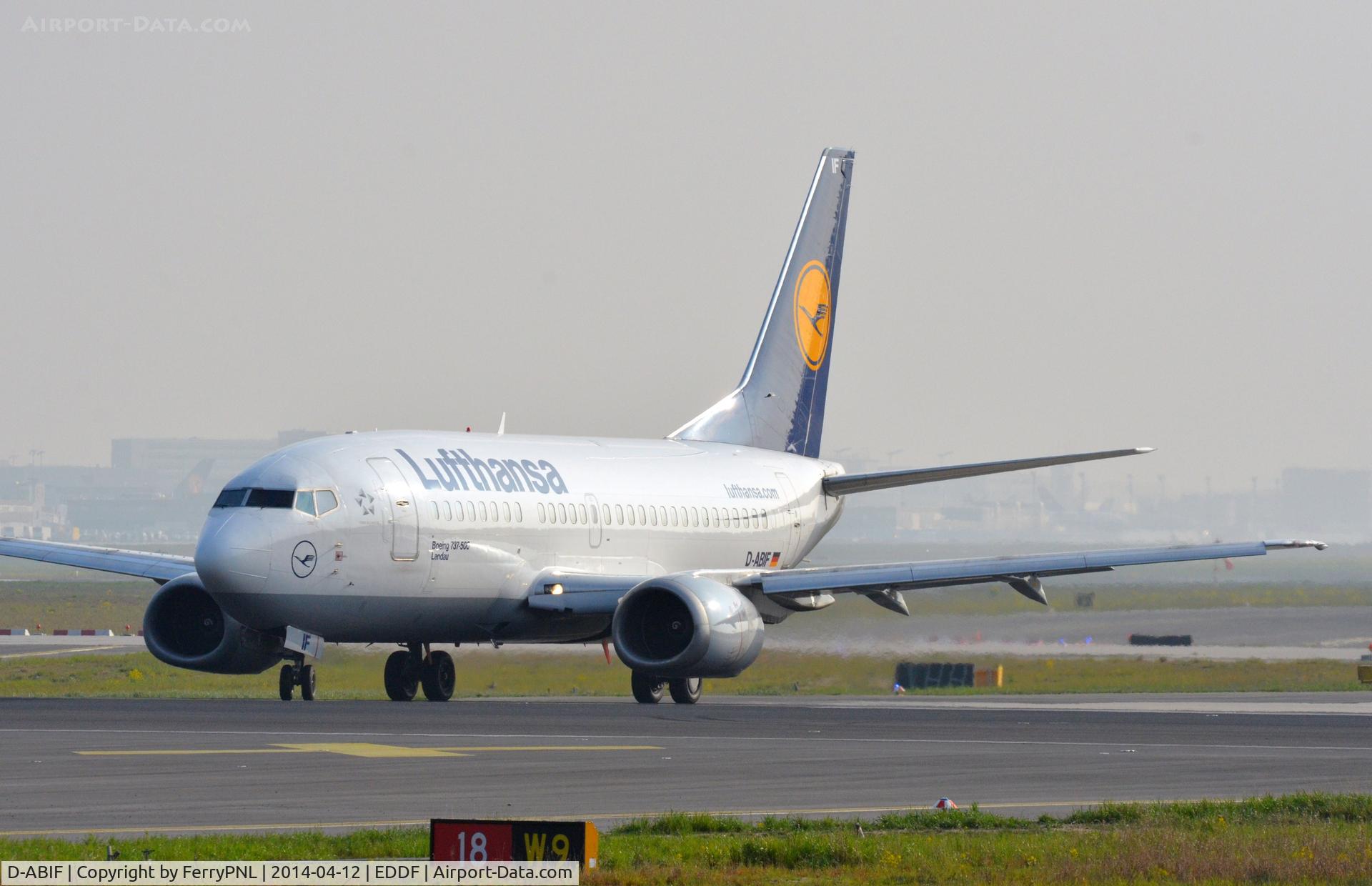 D-ABIF, 1991 Boeing 737-530 C/N 24820, LH B735 lining-up