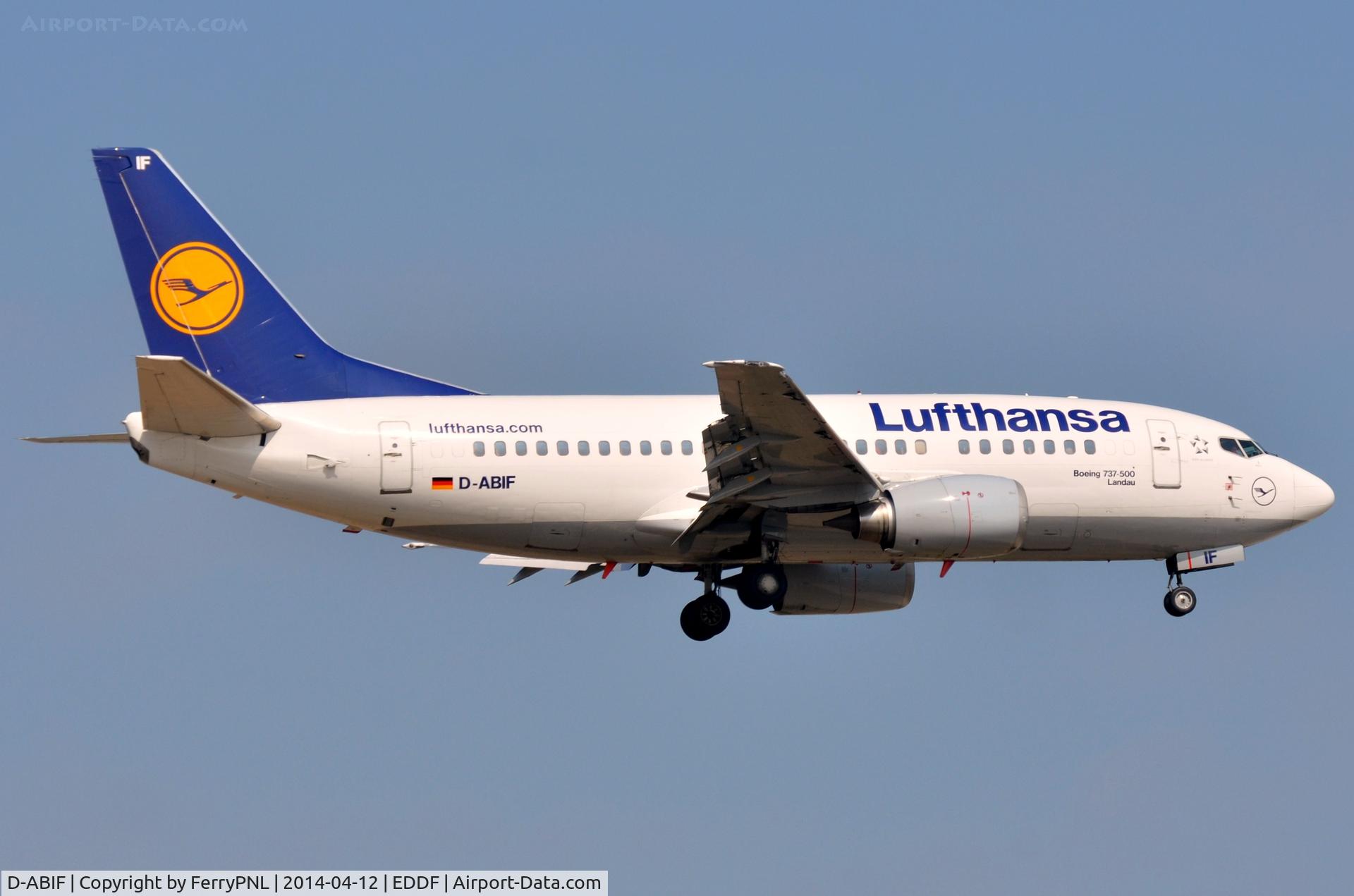 D-ABIF, 1991 Boeing 737-530 C/N 24820, LH B735 landing