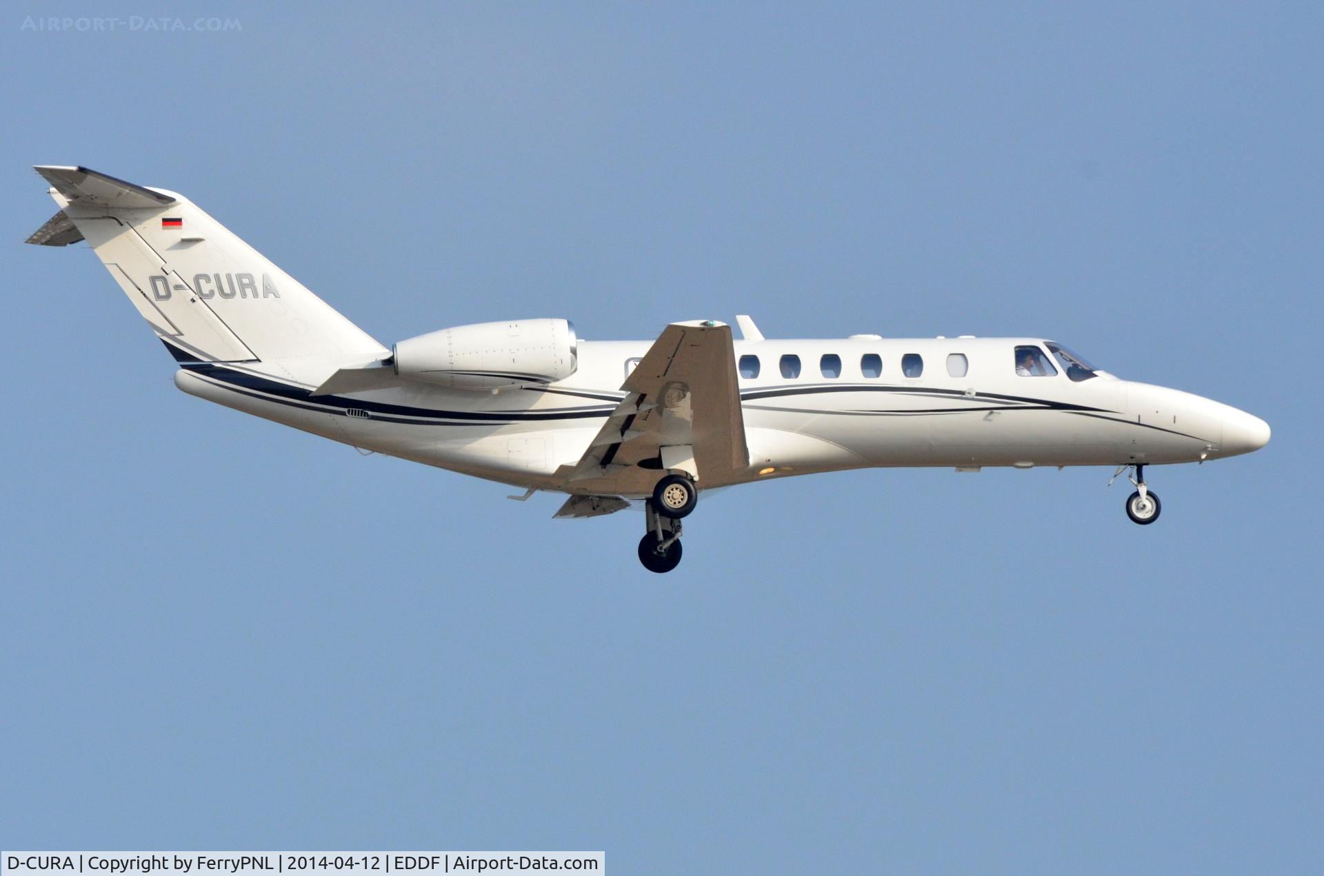 D-CURA, 2008 Cessna 525B CitationJet CJ3 C/N 525B-0287, Aero Dienst CJ3 landing