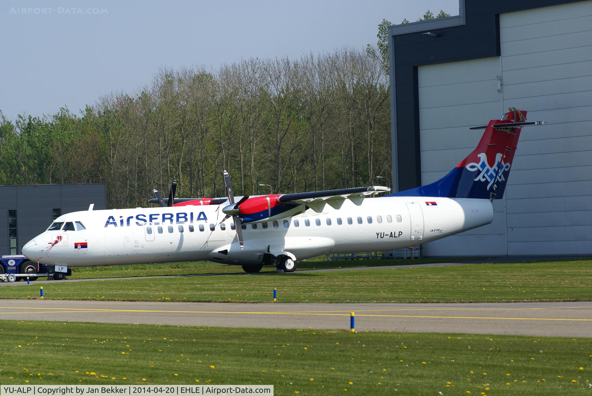 YU-ALP, 1990 ATR 72-202 C/N 189, In its new livery. Nearly ready.
