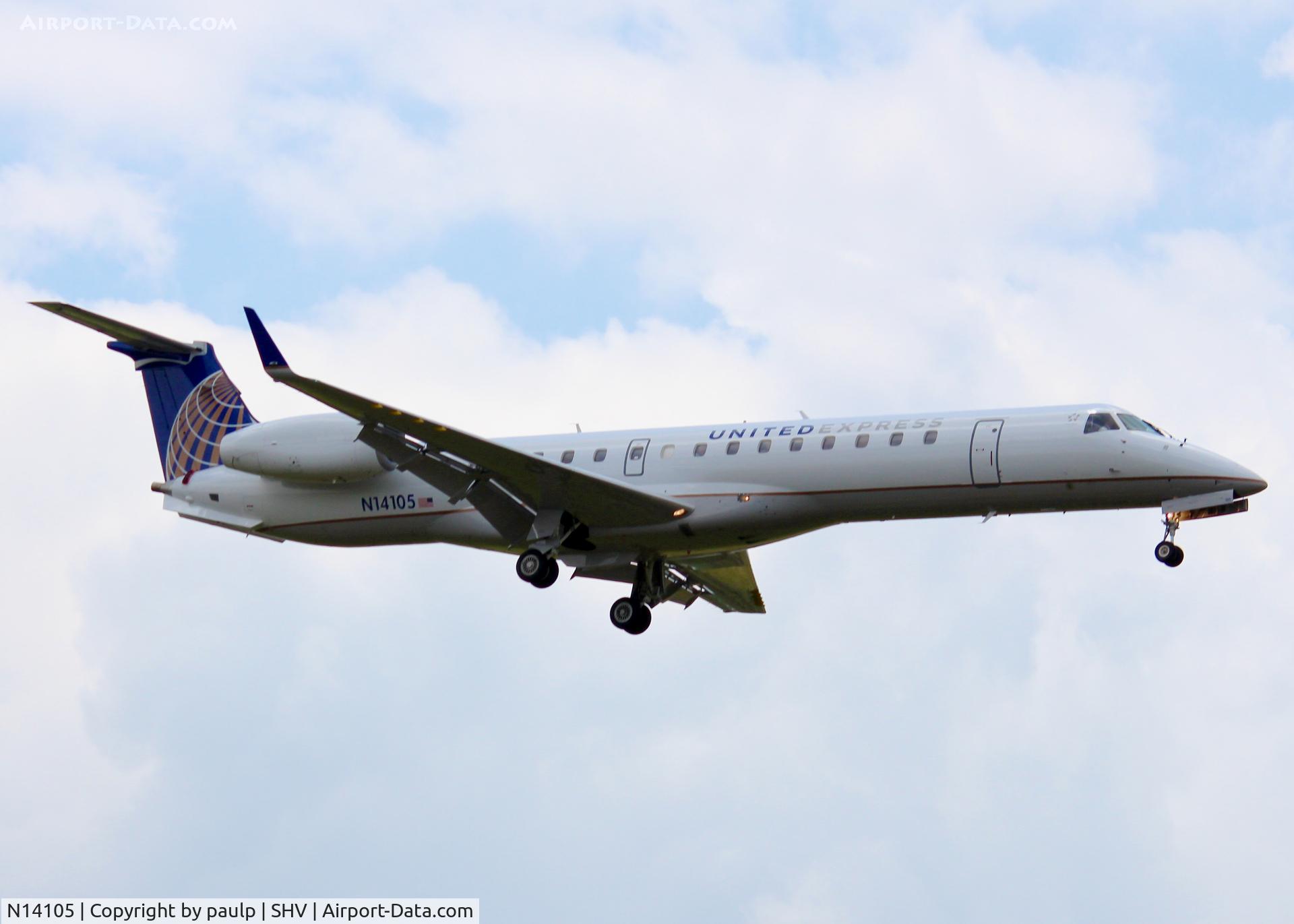 N14105, 2002 Embraer ERJ-145XR (EMB-145XR) C/N 145649, At Shreveport Regional.