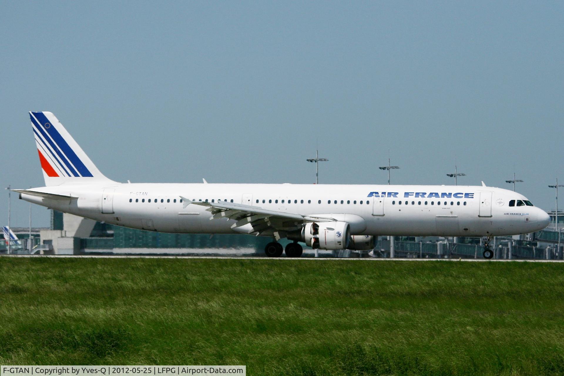 F-GTAN, 2007 Airbus A321-211 C/N 3051, Airbus A321-211, Landing Rwy 08R, Roissy Charles De Gaulle Airport (LFPG-CDG)