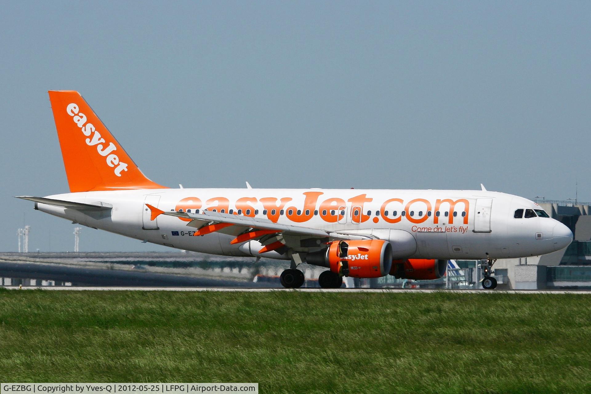 G-EZBG, 2006 Airbus A319-111 C/N 2946, Airbus A319-111, Landing Rwy 08R, Roissy Charles De Gaulle Airport (LFPG-CDG)