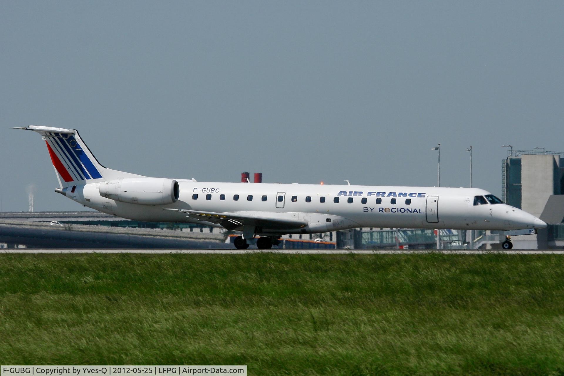 F-GUBG, 2005 Embraer EMB-145MP (ERJ-145MP) C/N 145890, Embraer EMB-145MP, Landing Rwy 08R, Roissy Charles De Gaulle Airport (LFPG-CDG)