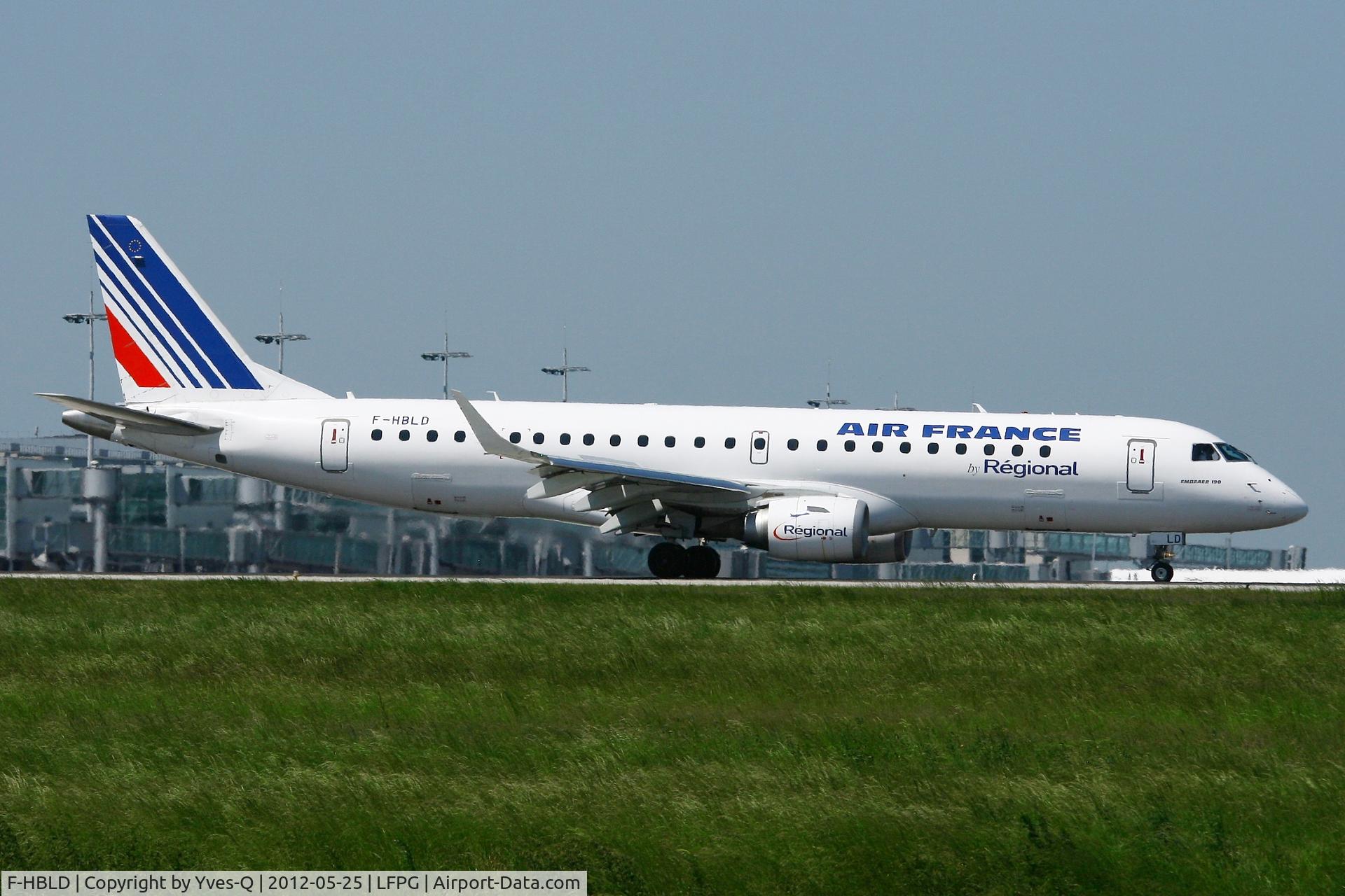 F-HBLD, 2007 Embraer 190LR (ERJ-190-100LR) C/N 19000113, Embraer EMB-190AR, Landing Rwy 08R, Roissy Charles De Gaulle Airport (LFPG-CDG)