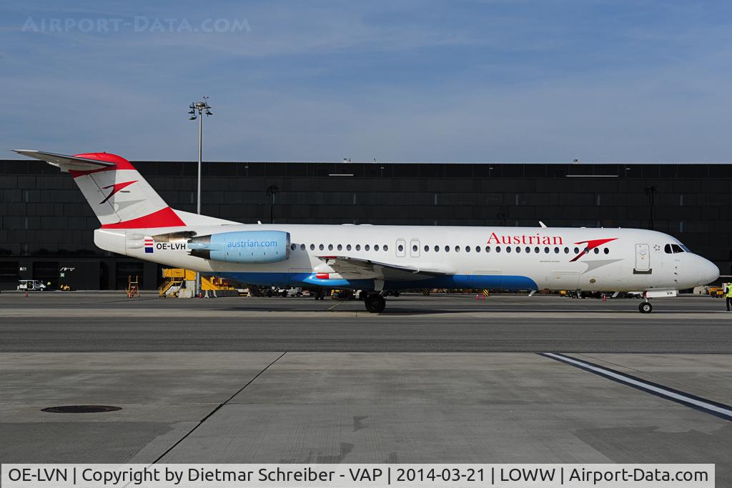 OE-LVN, 1991 Fokker 100 (F-28-0100) C/N 11367, Austrian Fokker 100