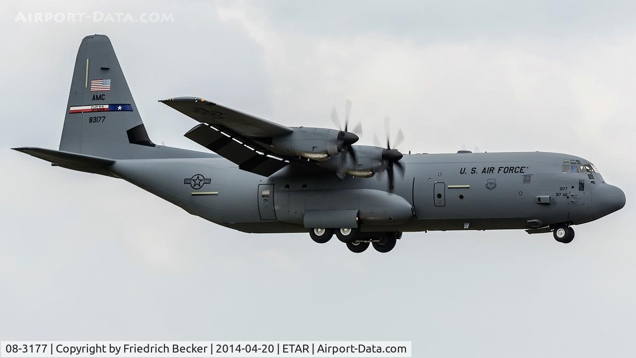 08-3177, 2011 Lockheed C-130J-30 Super Hercules C/N 382-5672, on final RW08