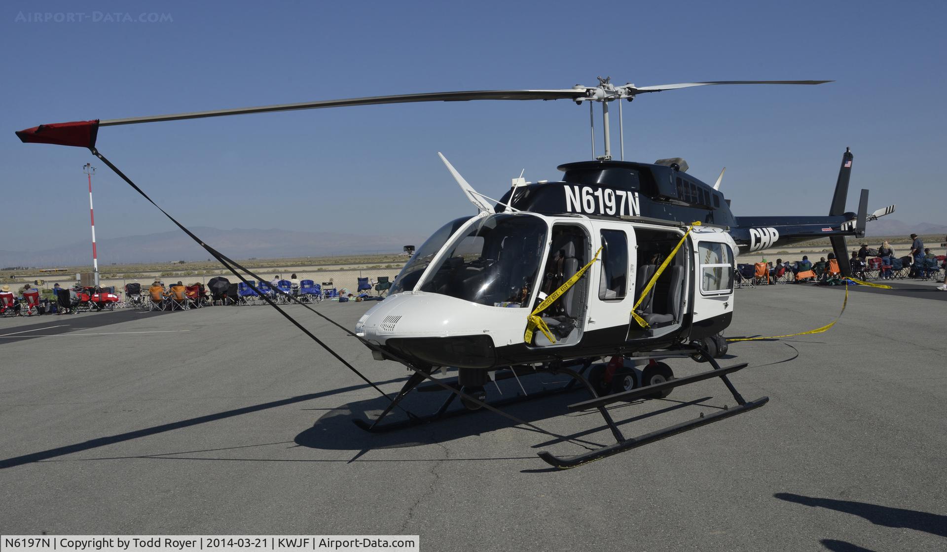 N6197N, 1993 Bell 206L-4 LongRanger IV LongRanger C/N 52014, On display at the Los Angeles County Airshow 2014