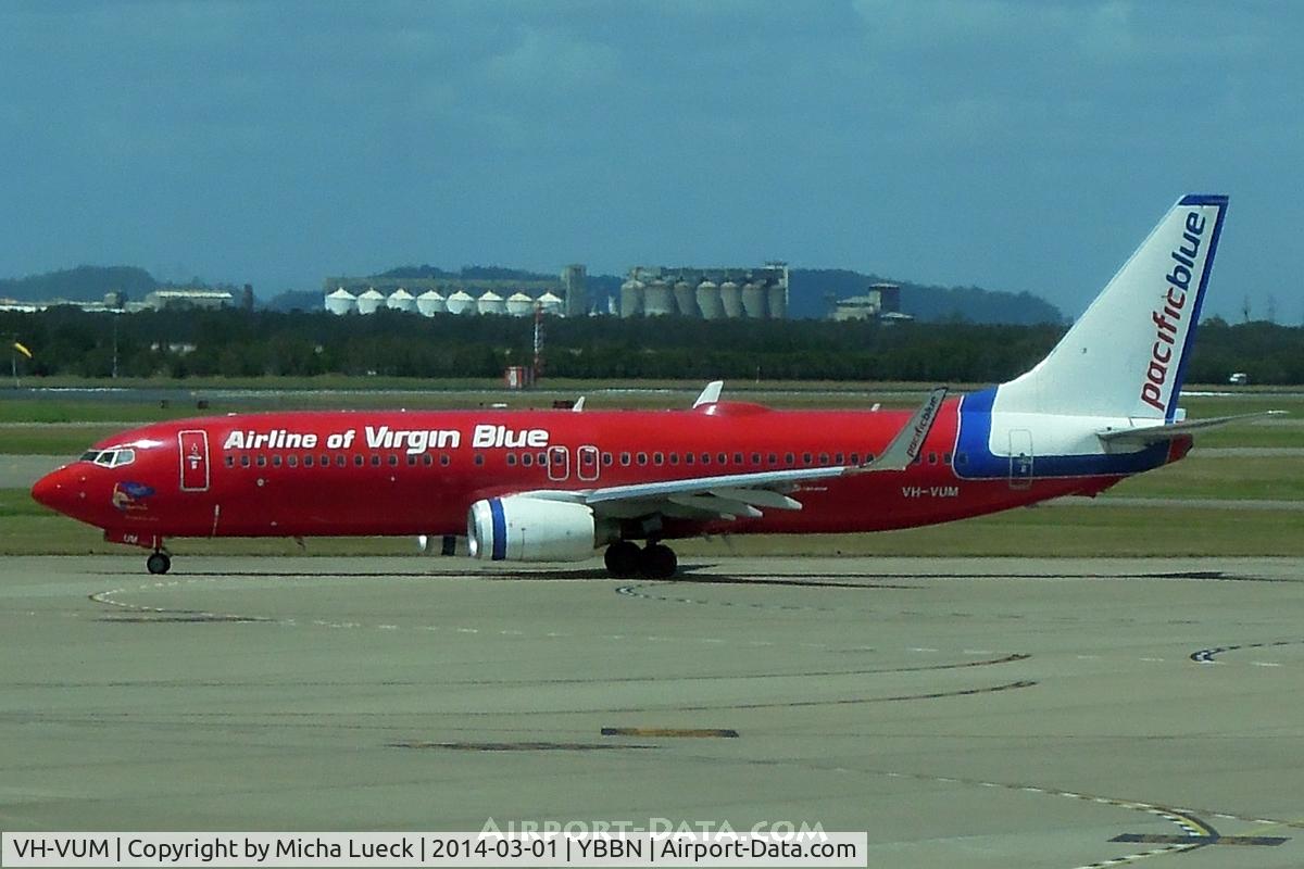 VH-VUM, 2007 Boeing 737-8BK C/N 29675, At Brisbane