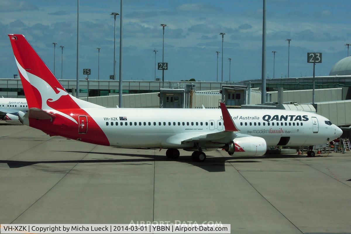 VH-XZK, 2013 Boeing 737-838 C/N 39366, At Brisbane