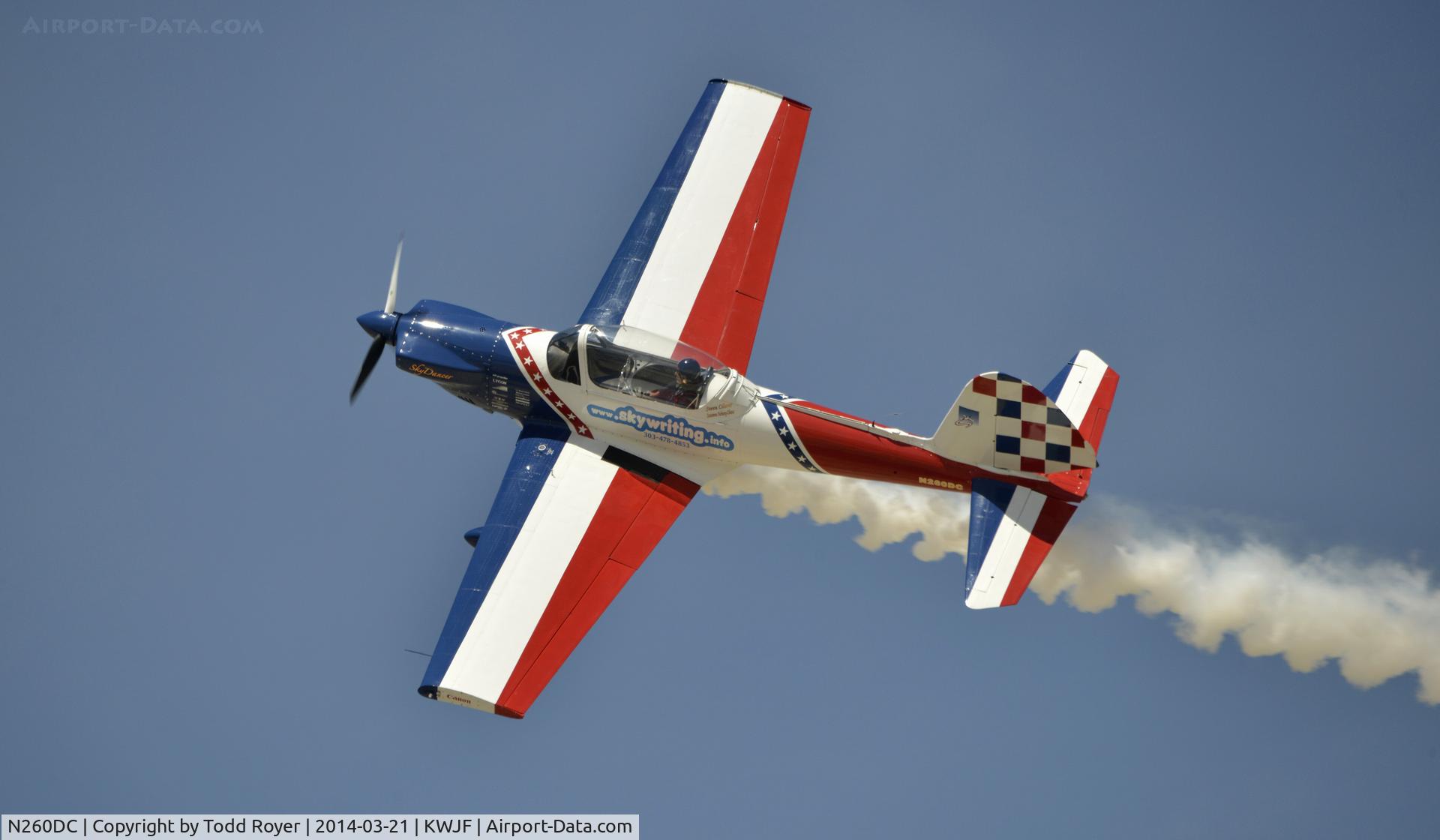 N260DC, 1956 De Havilland Canada DHC-1B-2-S5 Chipmunk Mk2 C/N 180-218, Performing at the Los Angeles County Airshow 2014