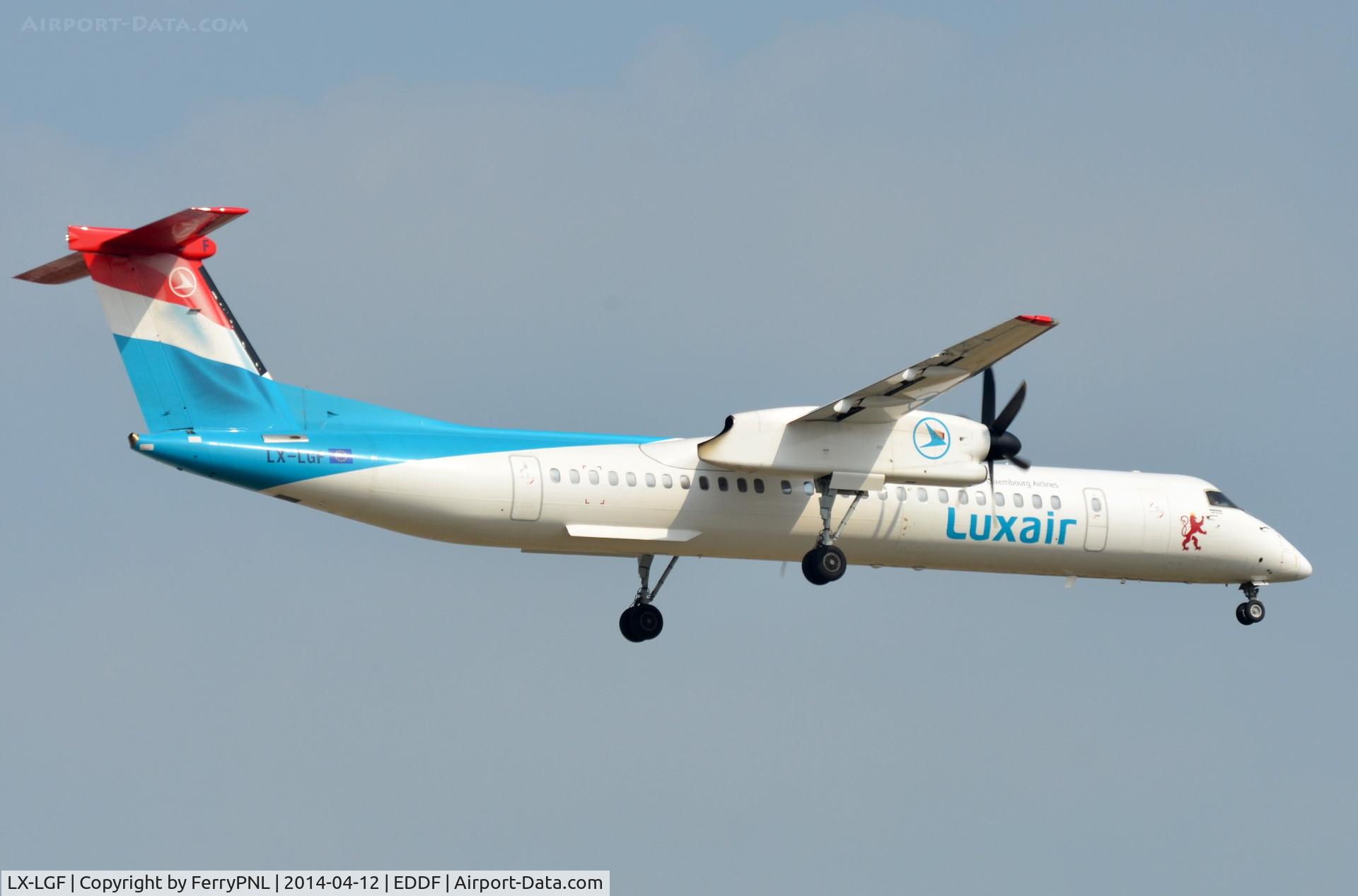 LX-LGF, 2011 De Havilland Canada DHC-8-402Q Dash 8 C/N 4349, Luxair Dash8