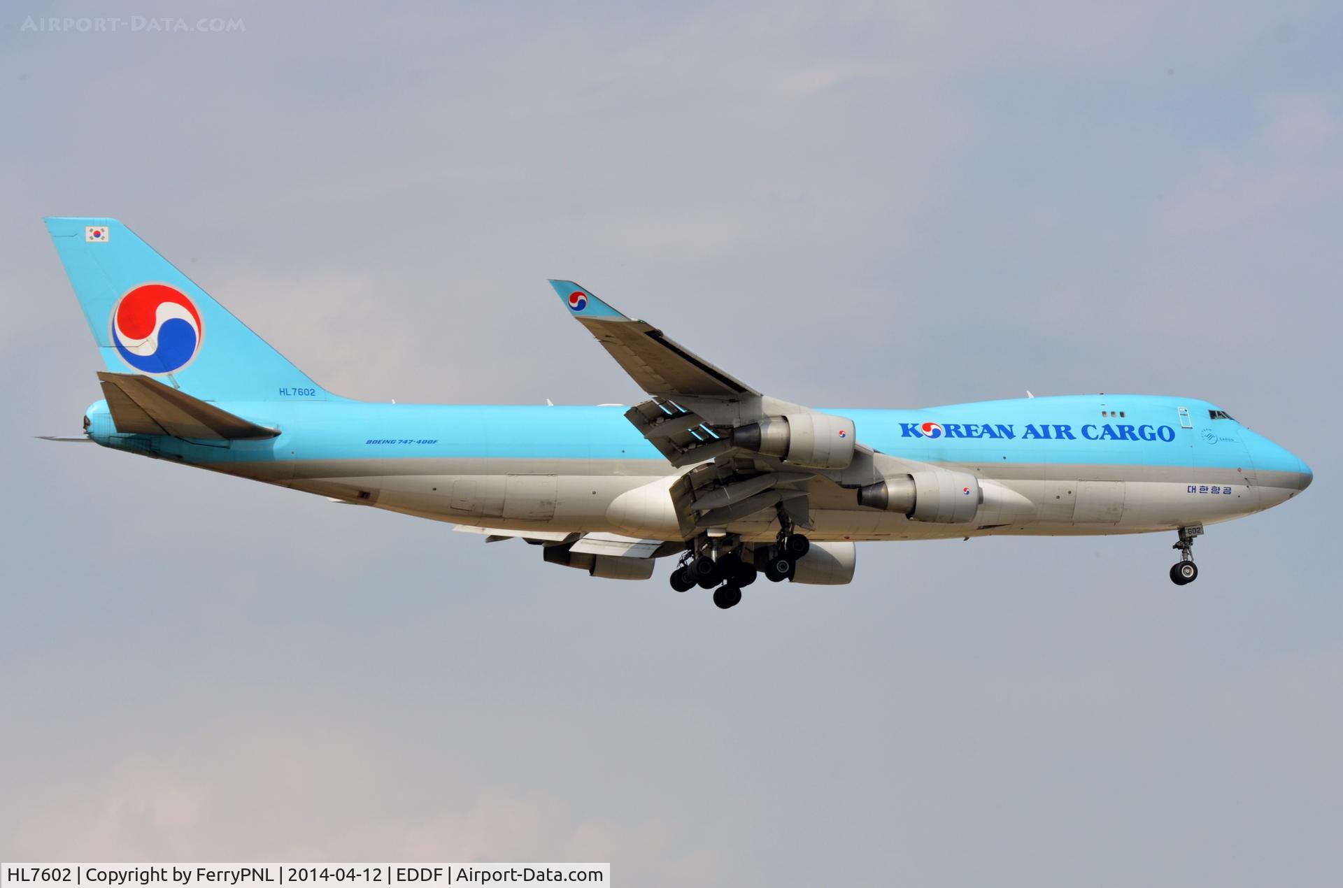 HL7602, 2005 Boeing 747-4B5F/SCD C/N 34301, Korean B744F landing in FRA