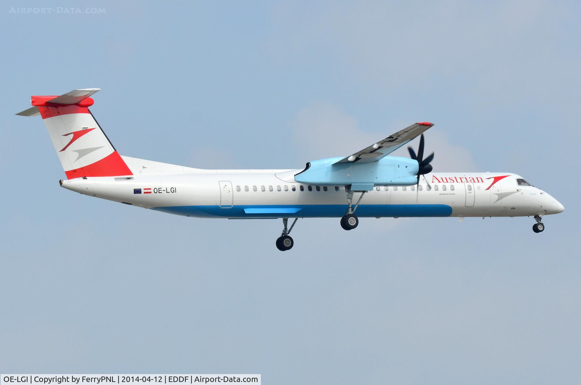 OE-LGI, 2004 De Havilland Canada DHC-8-402Q Dash 8 C/N 4100, Austrian  Dash8
