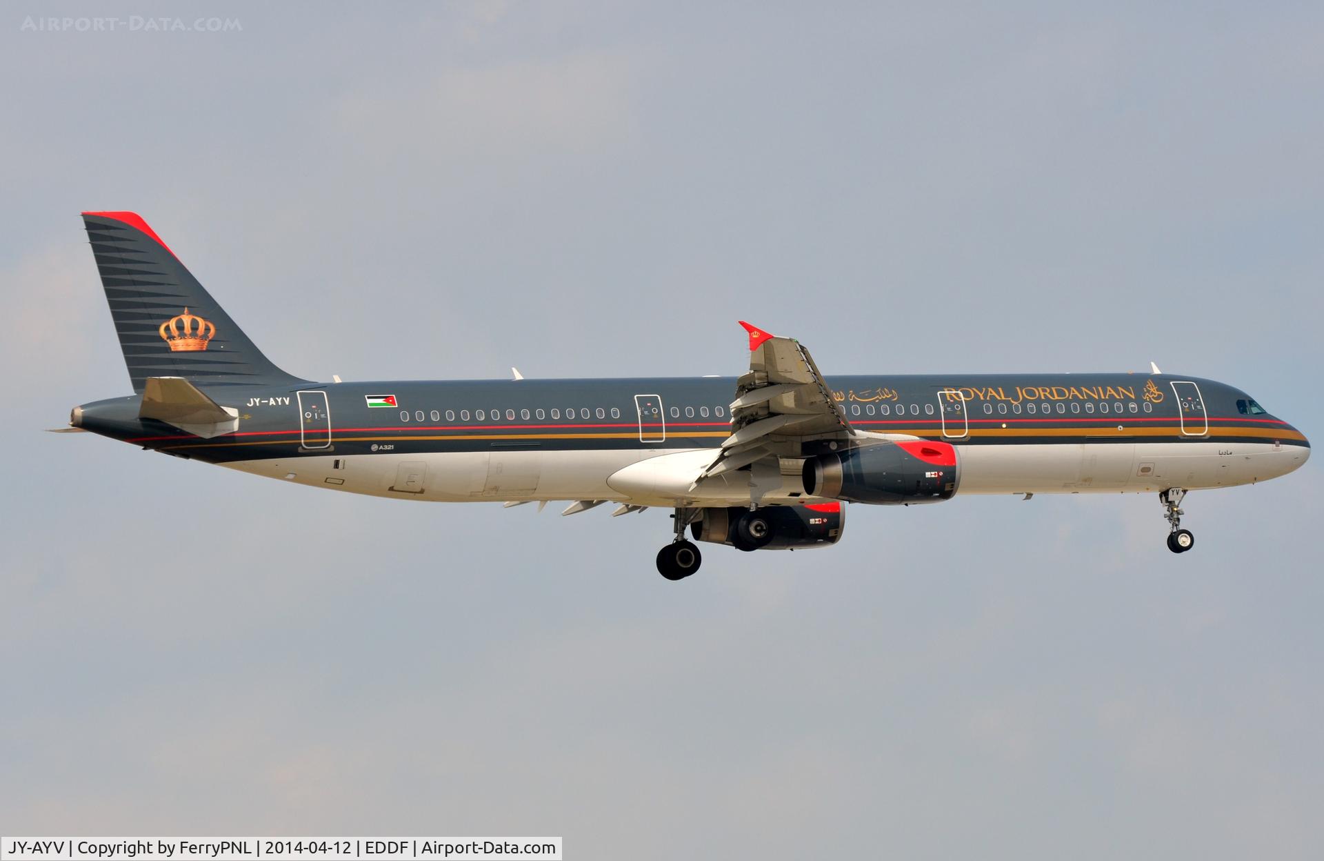 JY-AYV, 2012 Airbus A321-231 C/N 5177, Royal Jordanian A321