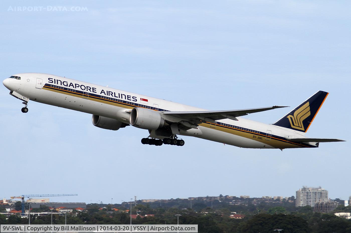 9V-SWL, 2007 Boeing 777-312/ER C/N 34577, away from 34L