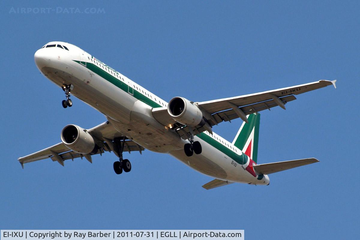 EI-IXU, 1993 Airbus A321-111 C/N 434, Airbus A321-112 [0434] (Alitalia) Home~G  31/07/2011. On approach 27R.