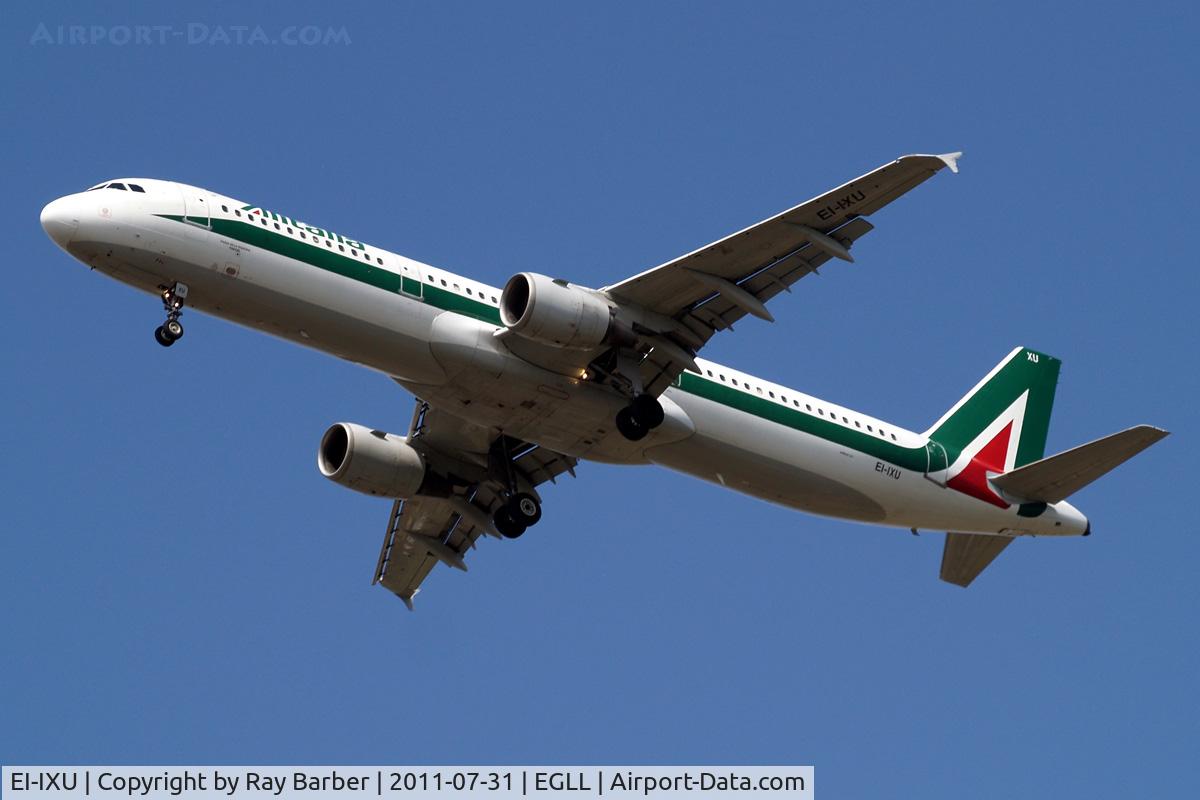 EI-IXU, 1993 Airbus A321-111 C/N 434, Airbus A321-112 [0434] (Alitalia) Home~G  31/07/2011. On approach 27R.