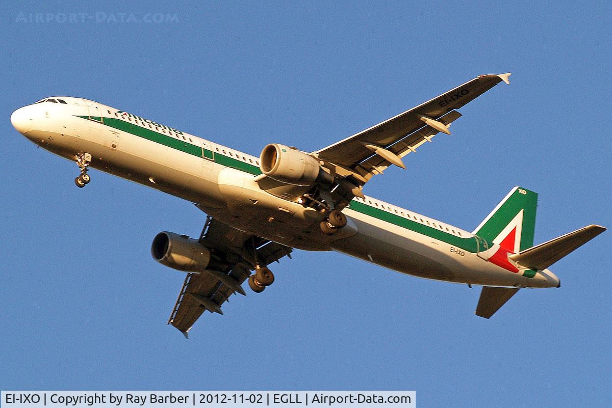 EI-IXO, 1994 Airbus A321-112 C/N 495, Airbus A321-112 [0495] (Alitalia) Home~G 02/11/2012. On approach 27R.