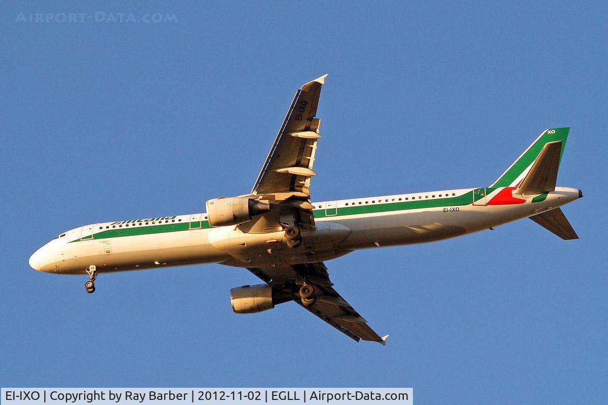 EI-IXO, 1994 Airbus A321-112 C/N 495, Airbus A321-112 [0495] (Alitalia) Home~G 02/11/2012. On approach 27R.