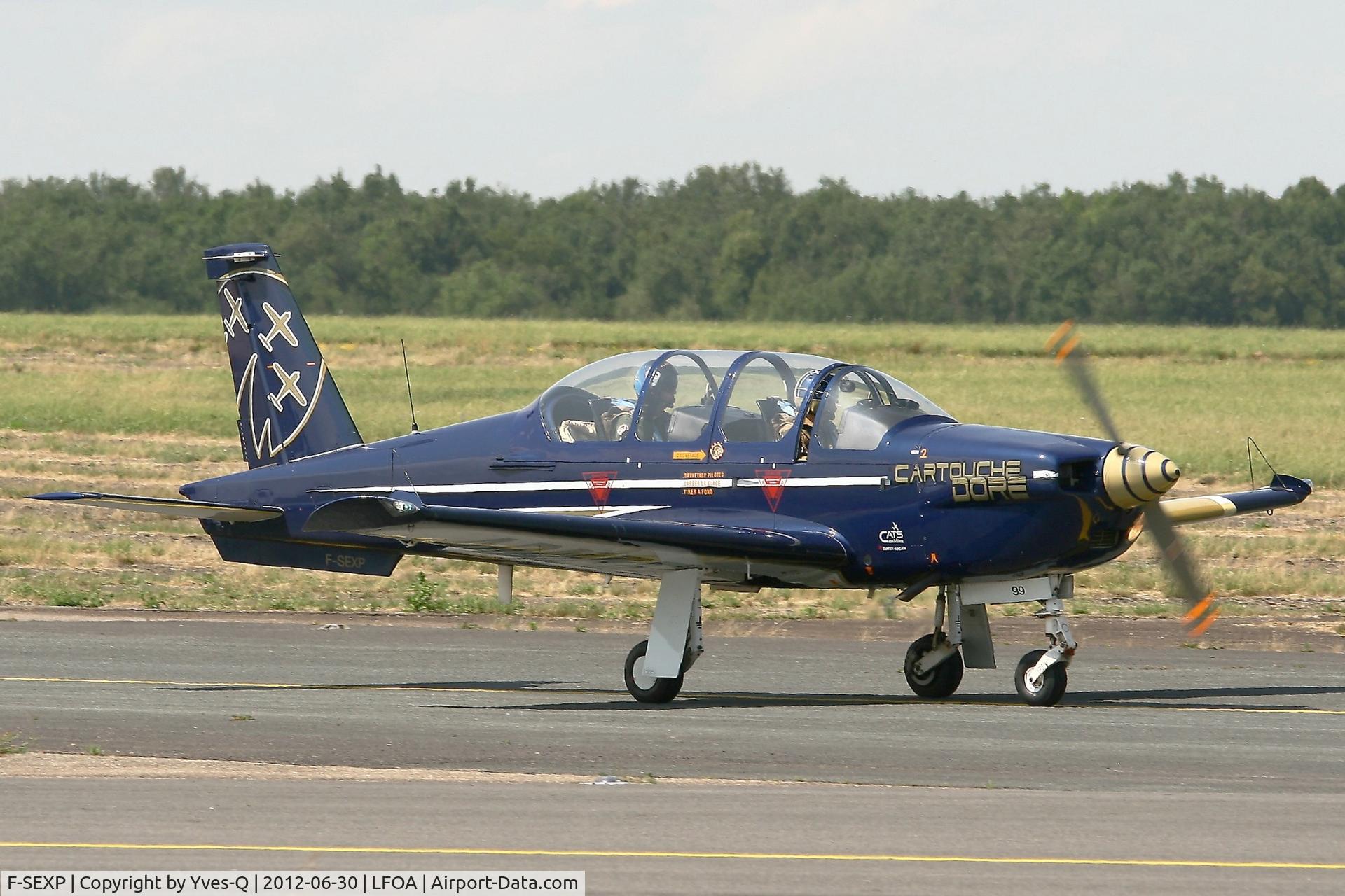 F-SEXP, Socata TB-30 Epsilon C/N 99, Socata TB-30 Epsilon Cartouche Doré, Avord Air Base 702 (LFOA) Open day 2012