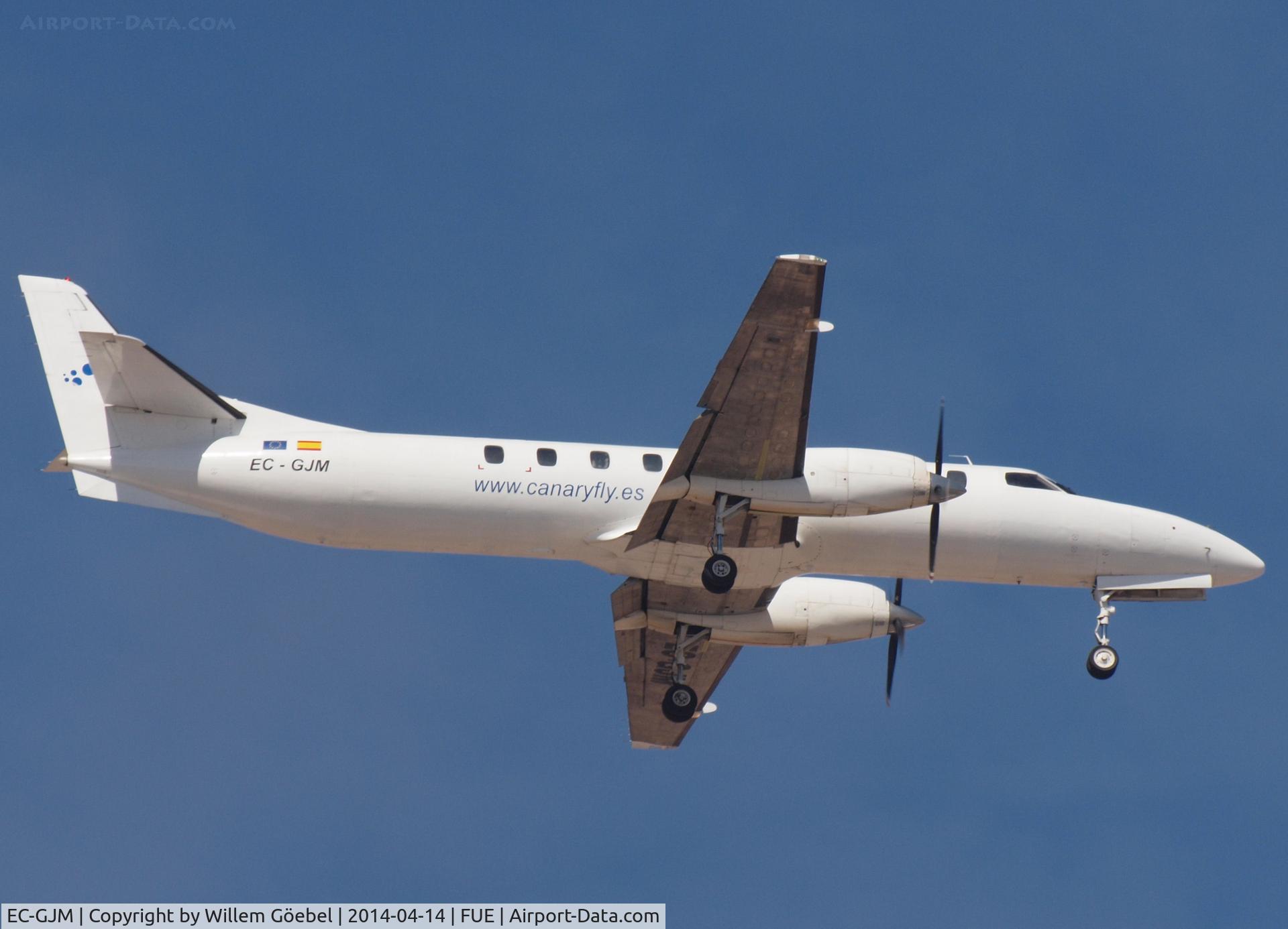 EC-GJM, 1991 Swearingen SA-227BC Metro III C/N BC-772B, Prepare for landing on Airport of Fuertefentura