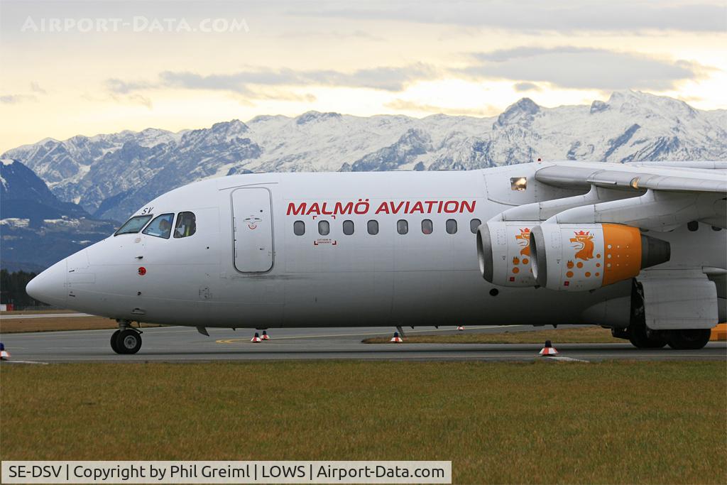 SE-DSV, 1994 British Aerospace Avro 146-RJ100A C/N E3250, Taken at SZG.