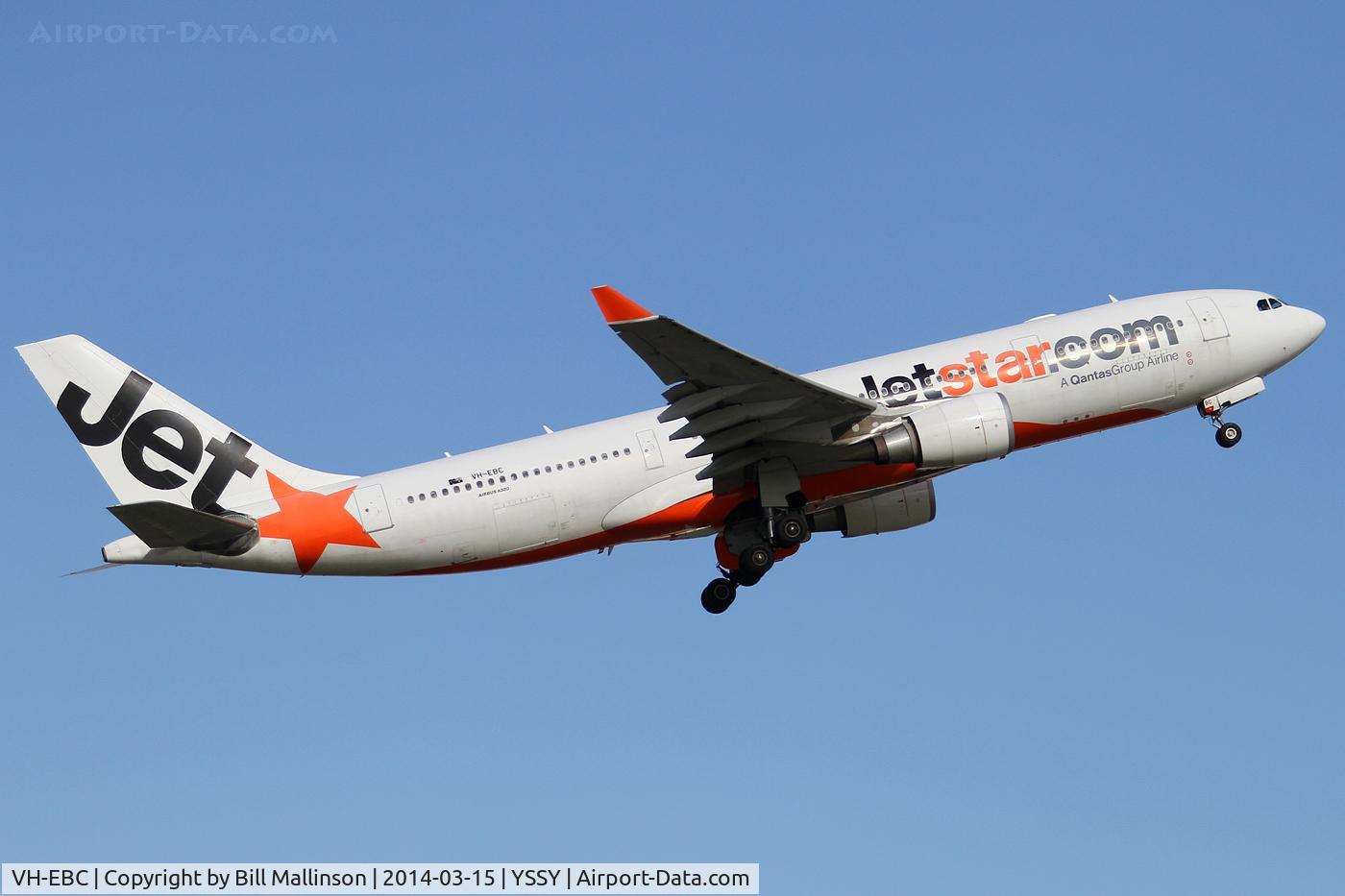 VH-EBC, 2003 Airbus A330-201 C/N 0506, away from 34L