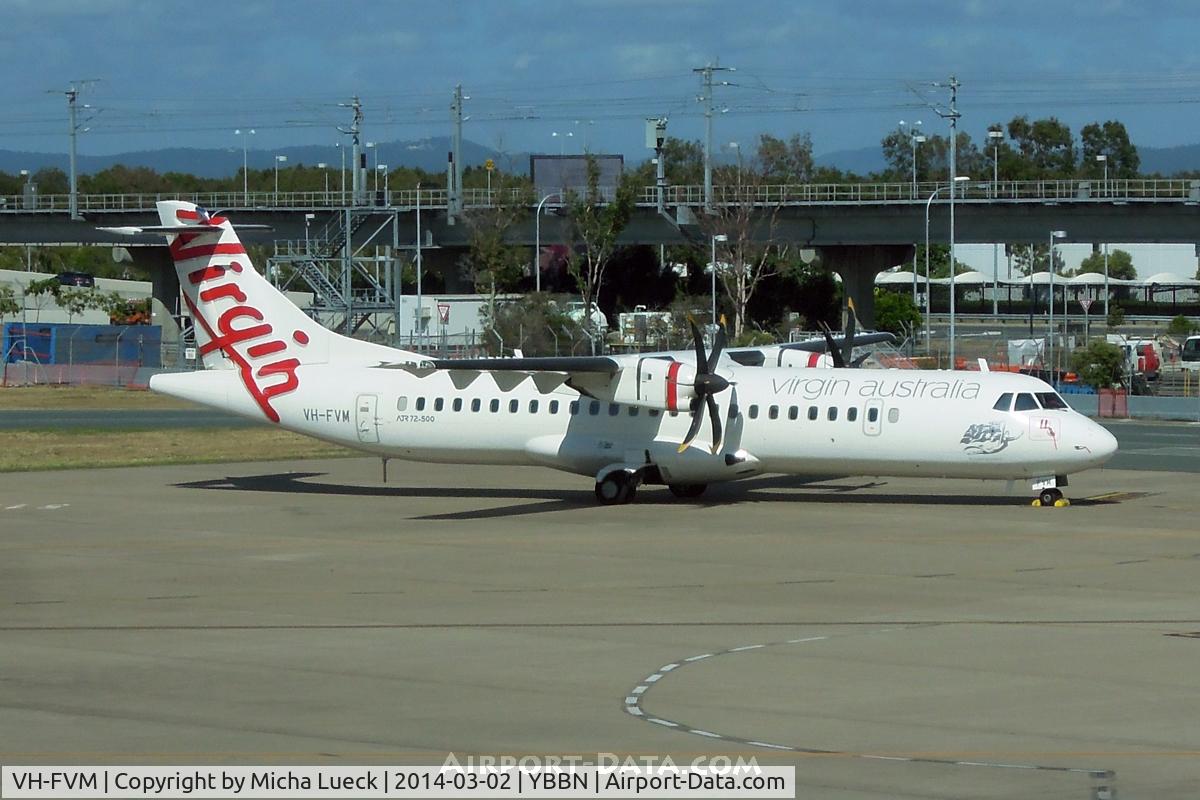 VH-FVM, 2011 ATR 72-212A C/N 979, At Brisbane