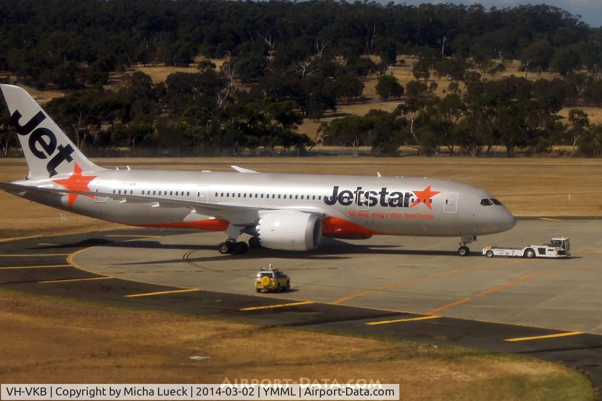 VH-VKB, 2013 Boeing 787-8 Dreamliner C/N 36228, At Tullamarine