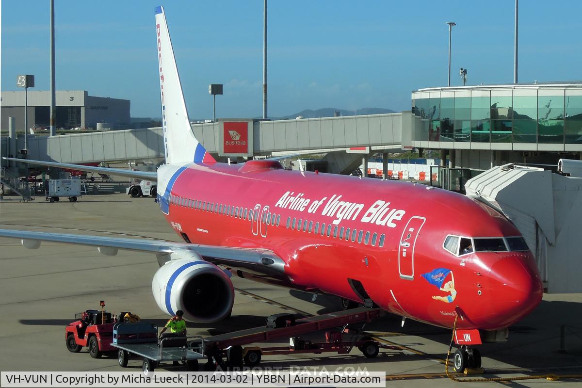 VH-VUN, 2007 Boeing 737-8BK C/N 29676, At Brisbane