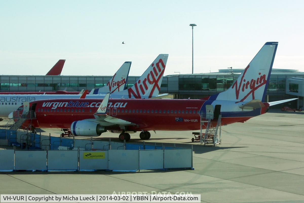 VH-VUR, 2009 Boeing 737-8FE C/N 36606, At Brisbane