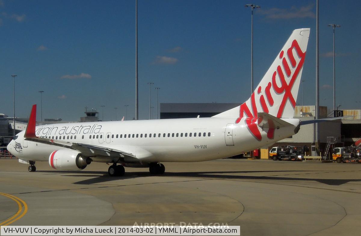 VH-VUV, 2010 Boeing 737-8FE C/N 37821, At Tullamarine