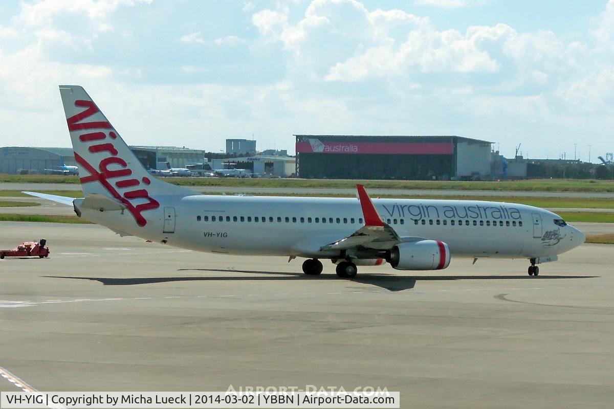 VH-YIG, 2012 Boeing 737-8FE C/N 38711, At Brisbane