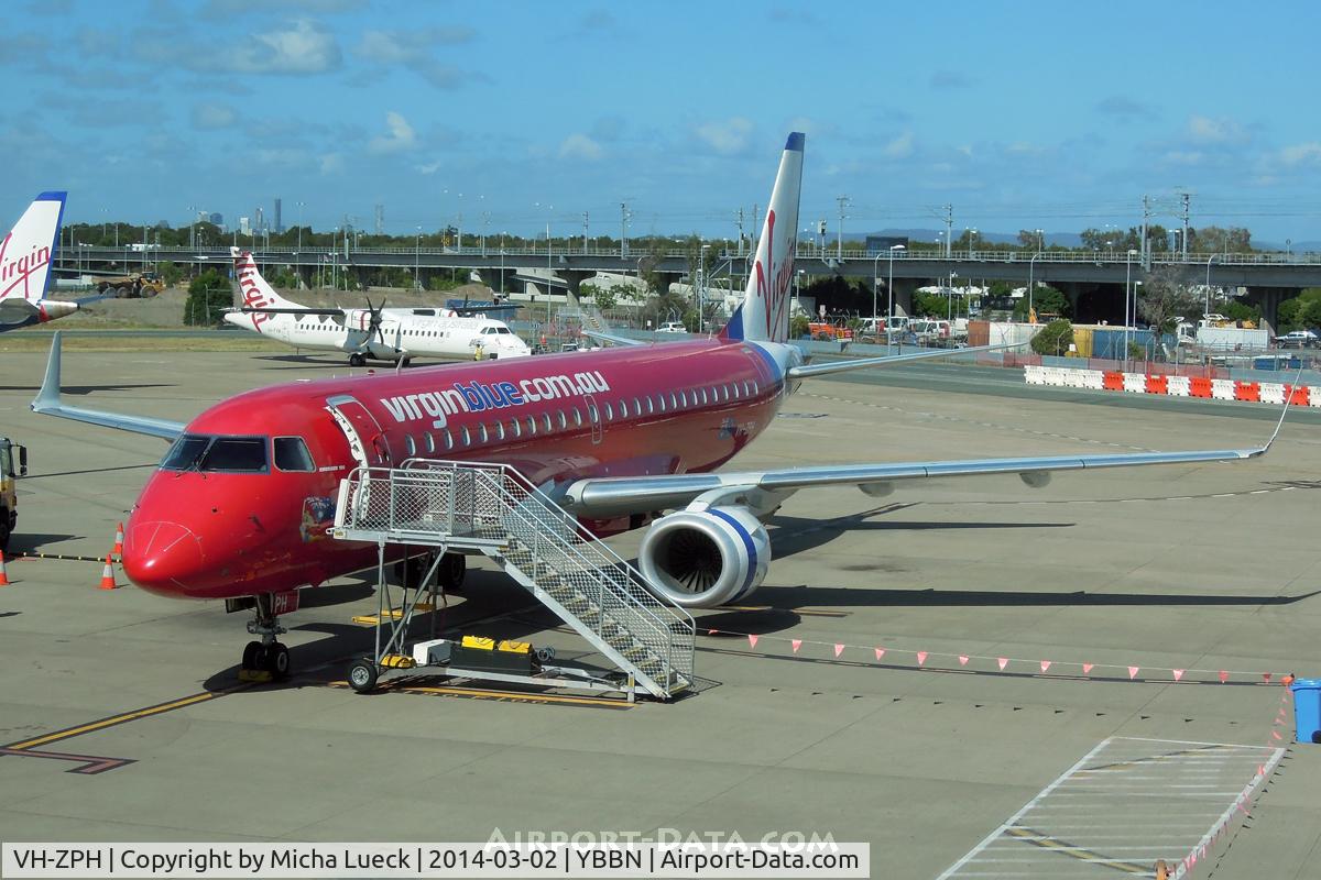 VH-ZPH, 2008 Embraer 190AR (ERJ-190-100IGW) C/N 19000199, At Brisbane