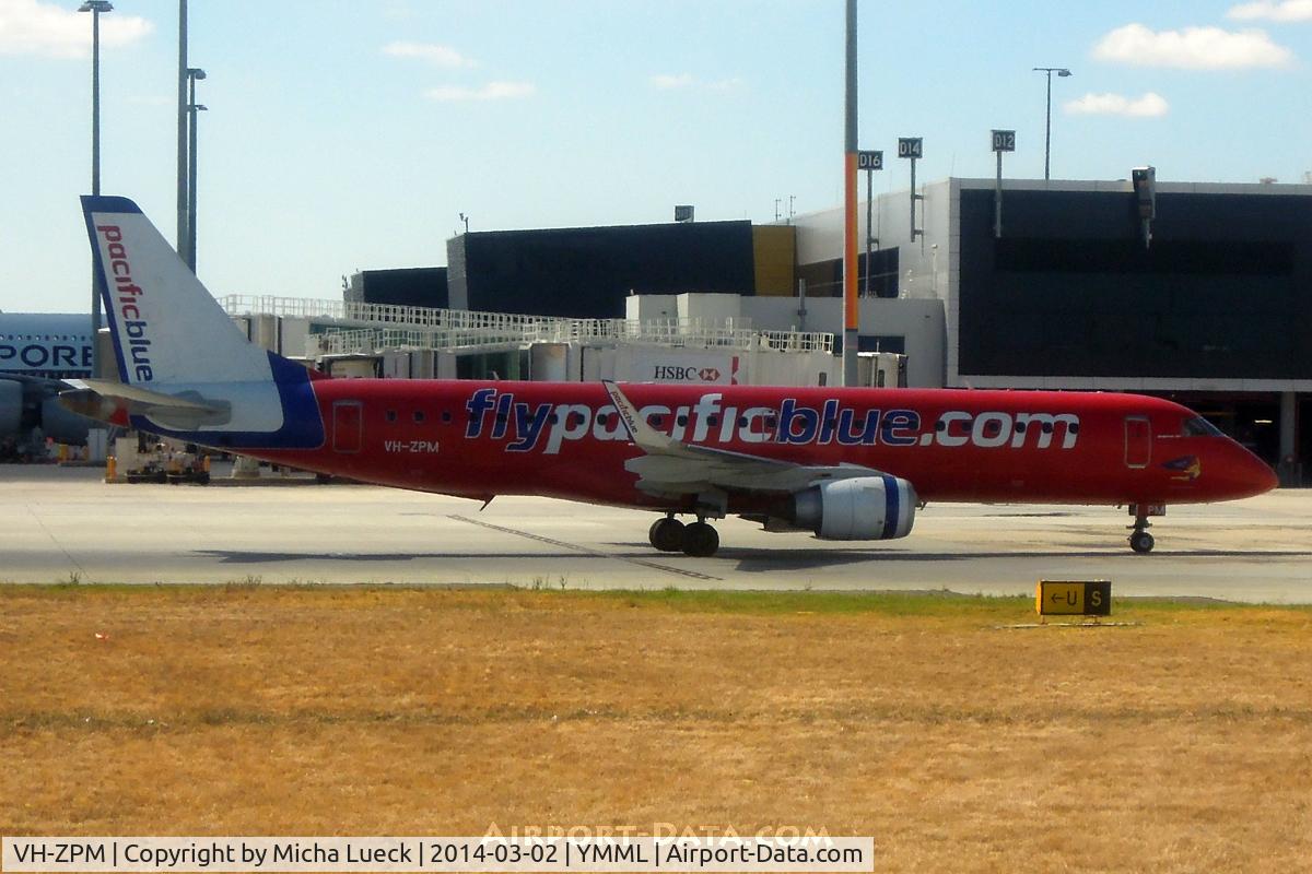 VH-ZPM, 2009 Embraer 190AR (ERJ-190-100IGW) C/N 19000262, At Tullamarine