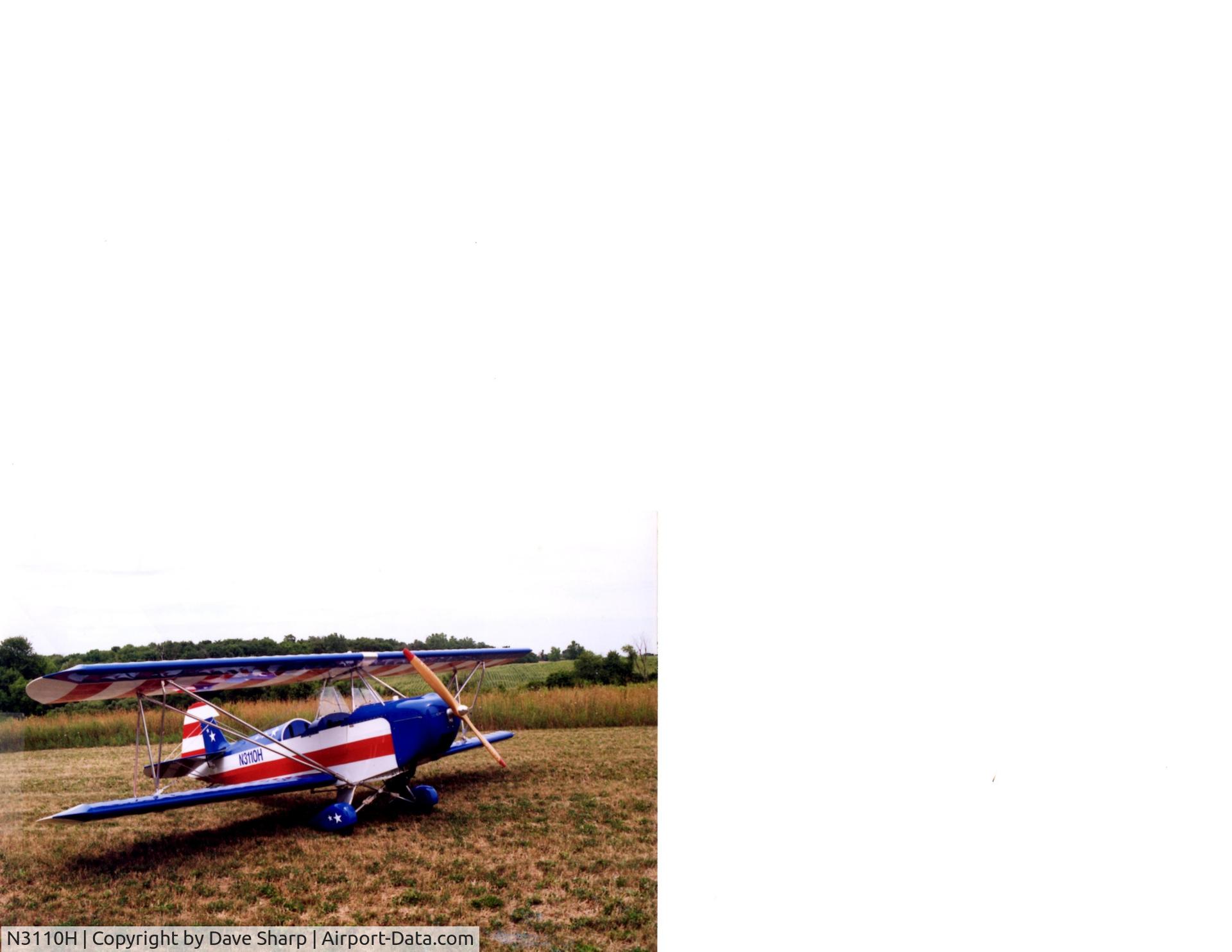 N3110H, 1991 Fisher Classic C/N C004Q, Fun to build. Fun to fly two-seat biplane.